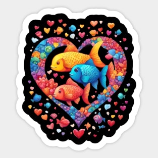 Rainbow Fish Sticker